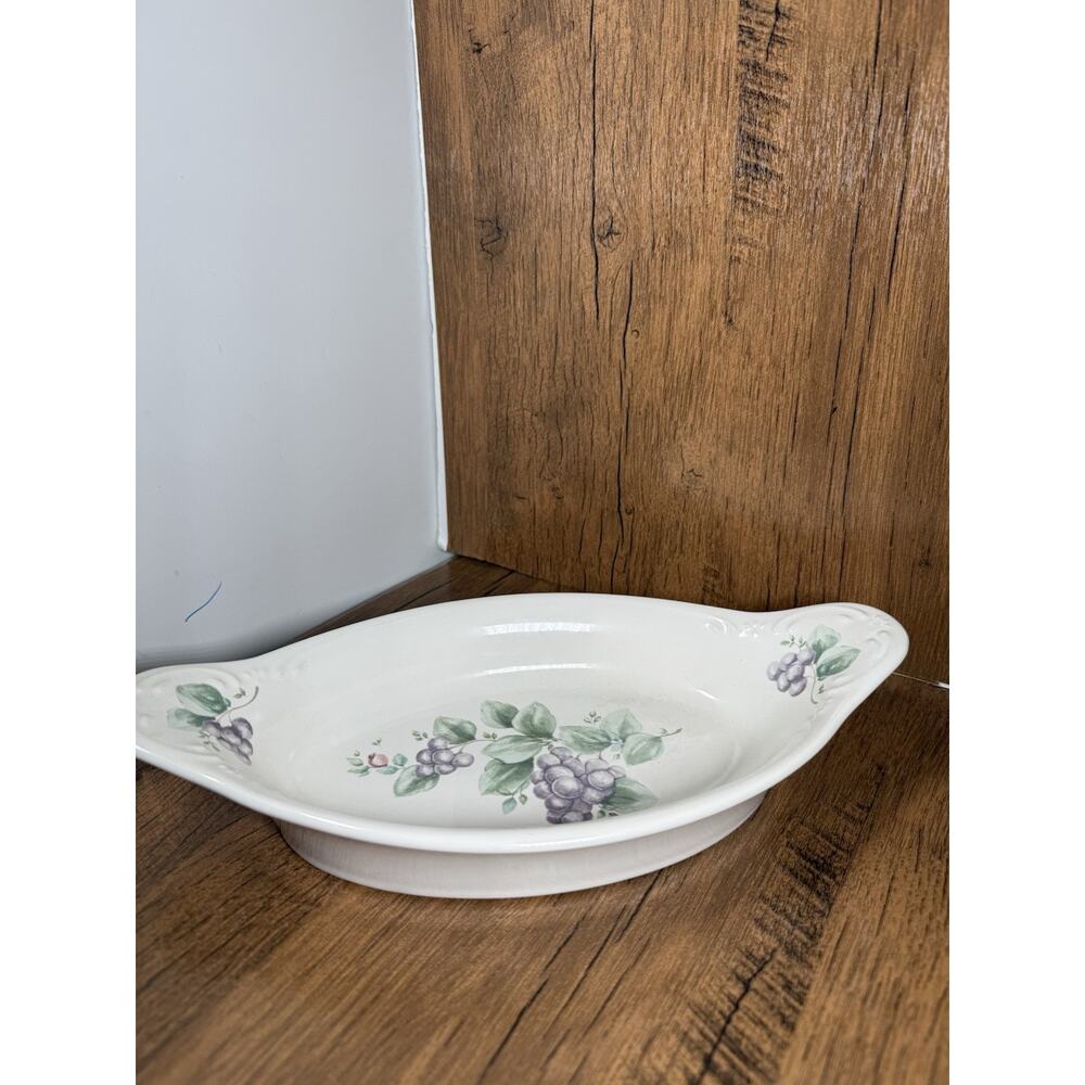 Pfaltzgraff GRAPEVINE Baking Au Gratin Casserole Dishes 8" x 4" Oblong
